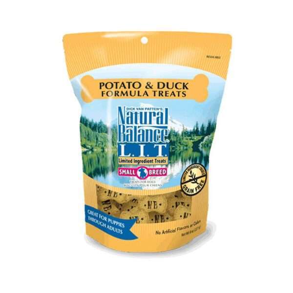 Natural Balance L.I.T. Limited Ingredient Small Breed Potato & Duck Formula Dog Treats | 8 oz