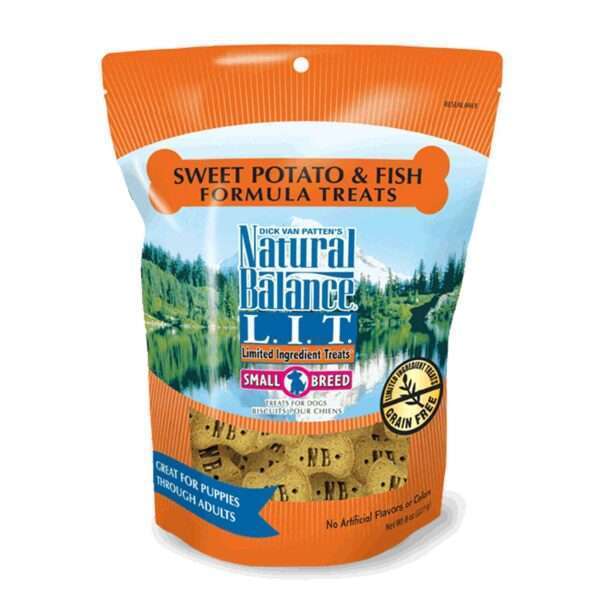 Natural Balance L.I.T. Limited Ingredient Small Breed Sweet Potato & Fish Formula Dog Treats | 8 oz