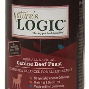 Nature's Logic Canine Grain Free Beef Feast Canned Dog Food - 13.2 oz, case of 12