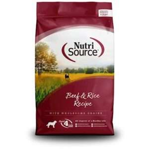 NutriSource Beef & Brown Rice Recipe Dry Dog Food 15-lb