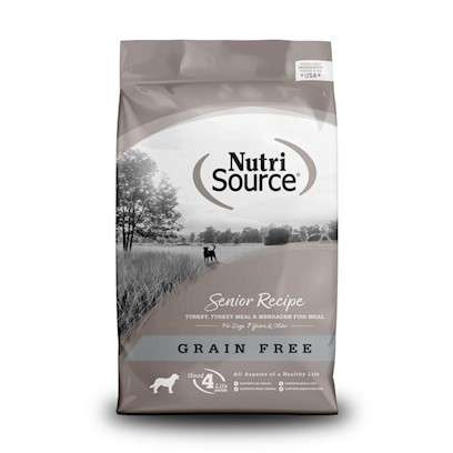 NutriSource Grain Free Senior Recipe Dry Dog Food 15-lb