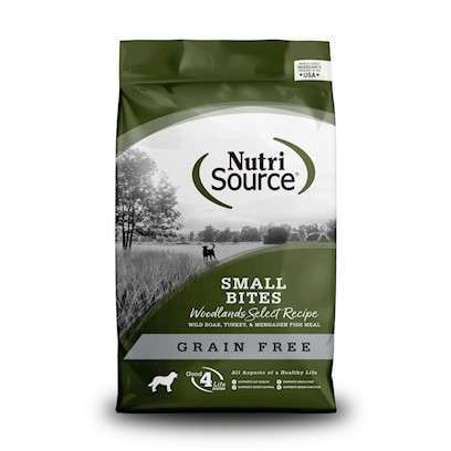 NutriSource Grain Free Woodlands Select Small Bites Dry Dog Food 15-lb