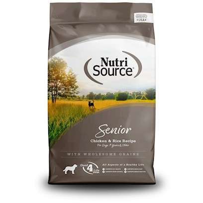 NutriSource Senior Chicken and Rice Dry Dog Food 5-lb