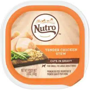 Nutro Grain Free Tender Chicken Stew Wet Dog Food Trays - 3.5 oz, case of 24