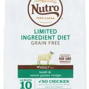 Nutro Limited Ingredient Diet Grain Free Adult Lamb & Sweet Potato Dry Dog Food - 22 lb Bag