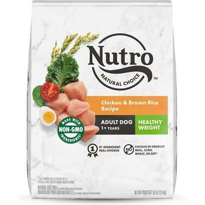 Nutro Natural Choice Adult Healthy Weight Chicken & Brown Rice Dry Dog Food 30-lb