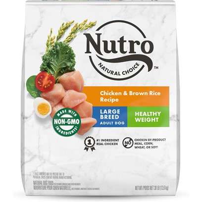 Nutro Natural Choice Adult Healthy Weight Large Breed Chicken & Brown Rice Dry Dog Food 30-lb