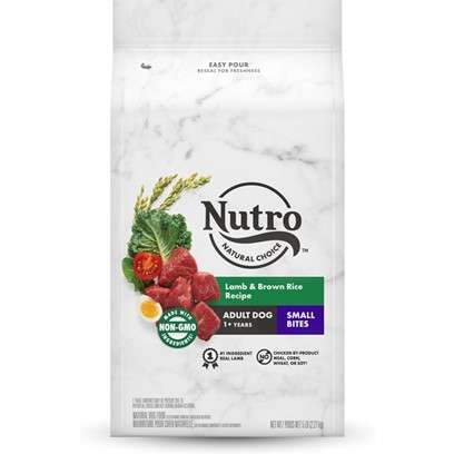 Nutro Natural Choice Adult Small Bites Lamb & Whole Brown Rice Dry Dog Food 5lb Bag