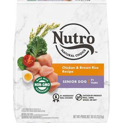 Nutro Natural Choice Senior Chicken & Brown Rice Recipe Dry Dog Food 30-lb