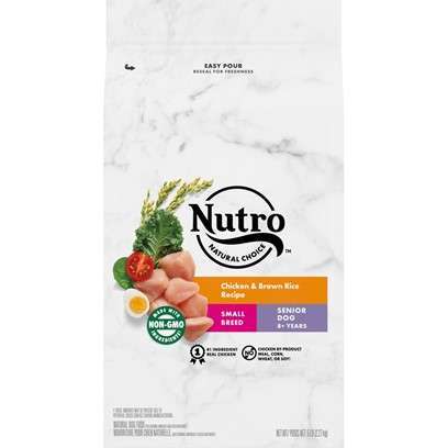 Nutro Natural Choice Senior Small Breed Chicken & Brown Rice Dry Dog Food 5-lb