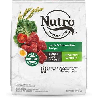Nutro Wholesome Essentials Healthy Weight Adult Pasture-Fed Lamb & Rice Recipe Dry Dog Food 30-lb