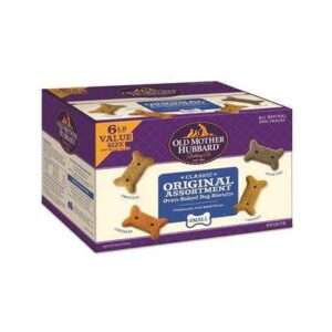 Old Mother Hubbard Classic Original Assortment Biscuits Baked Dog Treats Small, 6 Pound Box