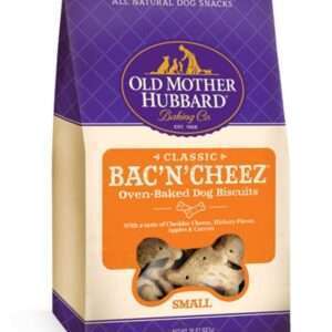 Old Mother Hubbard Crunchy Classic Natural BacNCheez Biscuits Dog Treats - Small Biscuits: 20 oz