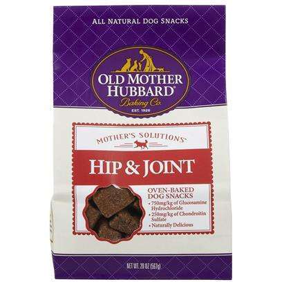 Old Mother Hubbard Mothers Solutions Crunchy Natural Hip and Joint Recipe Biscuits Dog Treats 20-oz