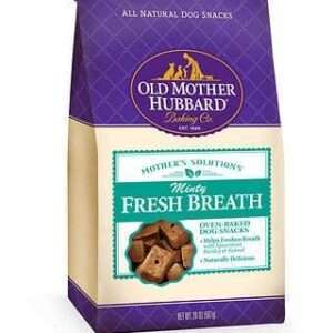 Old Mother Hubbard Mothers Solutions Crunchy Natural Minty Fresh Breath Recipe Biscuits Dog Treats - 20 oz