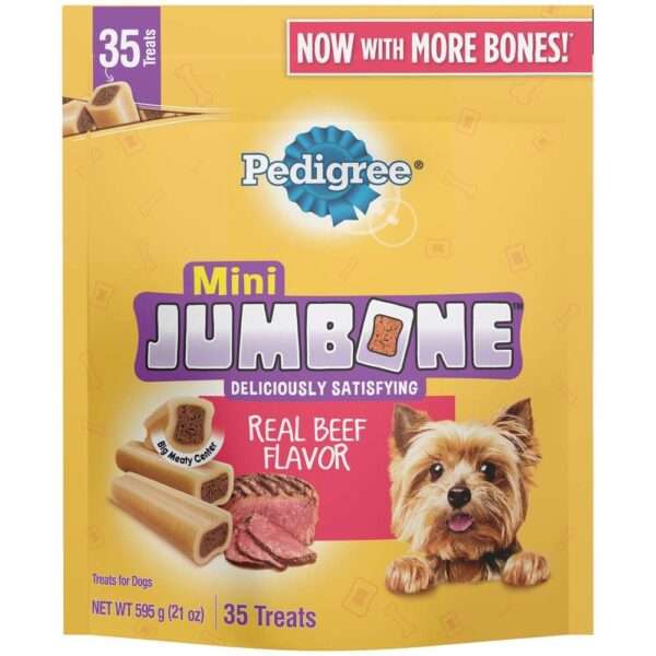 Pedigree Mini Jumbone Dog Treats - 21 oz, 35 Count