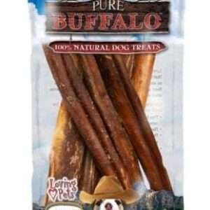 Pure Buffalo Bully Sticks Dog Treats - 12-inch, 3-pack