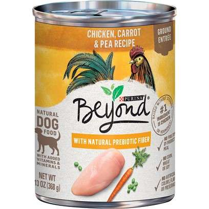 Purina Beyond Ground Entree Grain Free Chicken, Carrot and Pea Recipe Canned Dog Food 13-oz, case of 12