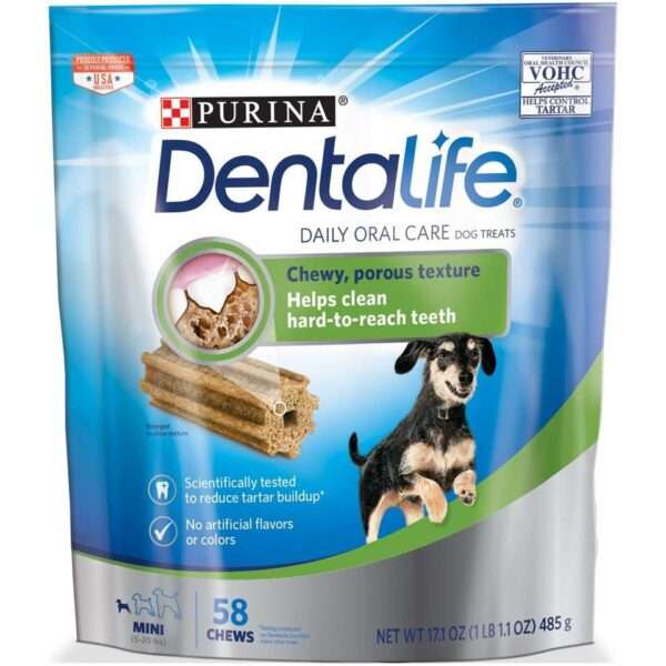 Purina DentaLife Daily Oral Care Mini Dental Dog Treats - 17.1 oz