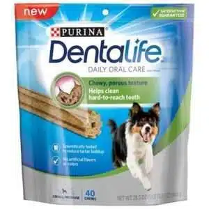 Purina Dentalife Daily Oral Care Adult Small and Medium Breed Chicken Flavor Dog Treats 40-pack