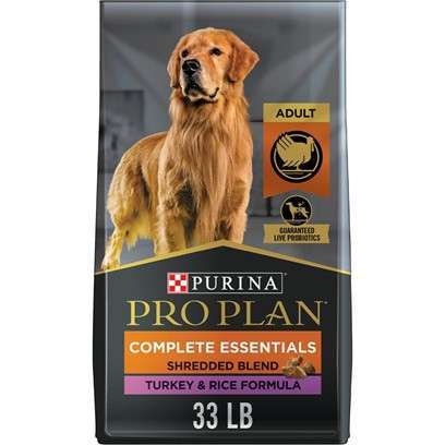 Purina Pro Plan Complete Essentials Shredded Blend Turkey & Rice High Protein Dry Dog Food 17-lb