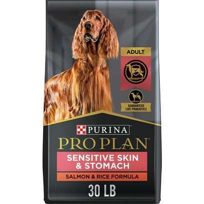 Purina Pro Plan Focus Sensitive Skin and Stomach Formula Salmon and Rice Formula Dry Dog Food 30-lb
