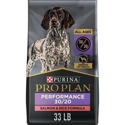 Purina Pro Plan Sport All Life Stages Performance 30/20 Salmon & Rice Formula Dry Dog Food 33-lb