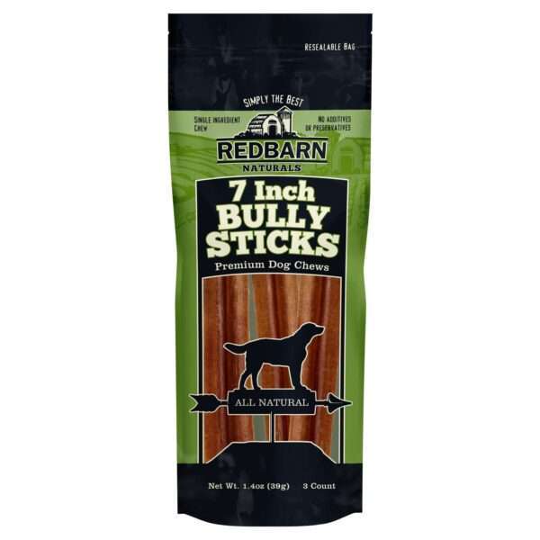 Redbarn Naturals Bully Sticks Dog Treat, Size: 3 count, Flavor: Beef | PetSmart