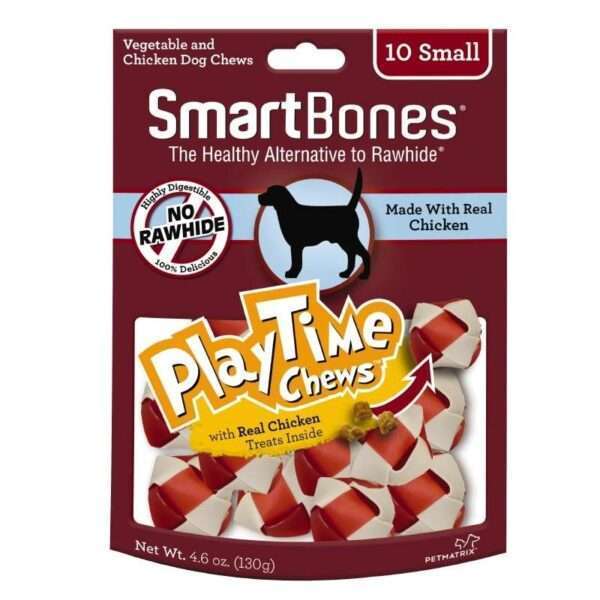 SmartBones PlayTime Chews Chicken Dog Treat - 4.6 oz
