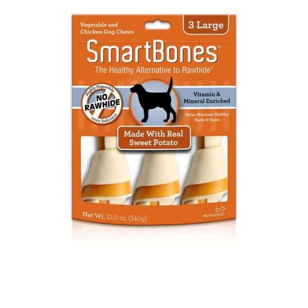 SmartBones Rawhide-Free Sweet Potato Dog Treats - 11 oz, Small 6-Pack