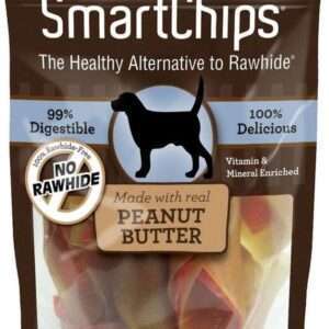 SmartBones SmartChips Peanut Butter Chews Dog Treats - 12-pack