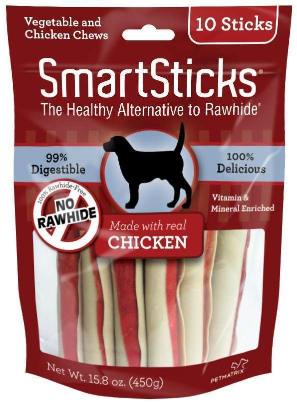SmartBones SmartSticks Chicken Chews Dog Treats - 10-pack