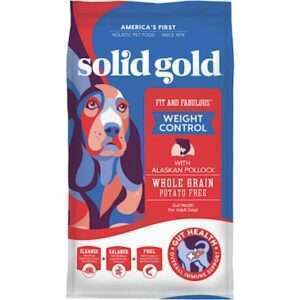 Solid Gold Fit and Fabulous Adult Low Fat and Low Calorie with Fresh Caught Alaskan Pollock Dry Dog Food 24-lb