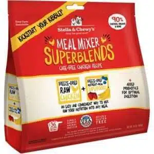 Stella & Chewy's Meal Mixer SuperBlends Grain Free Chicken Recipe Freeze Dried Raw Dog Food Topper 16-oz