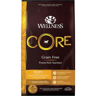Wellness CORE Grain Free Natural Puppy Health Chicken and Turkey Recipe Dry Dog Food 4-lb