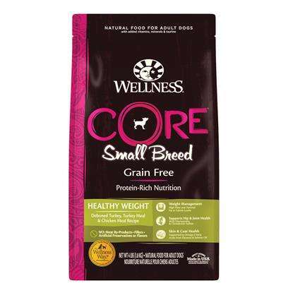 Wellness CORE Natural Grain Free Small Breed Healthy Weight Dry Dog Food 12lb Bag