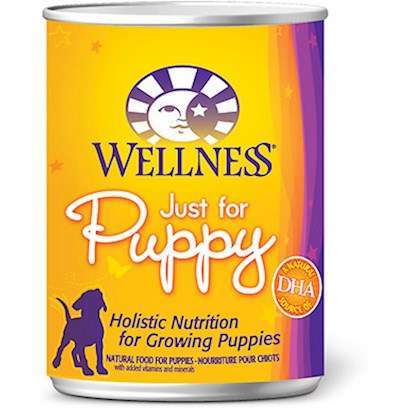 Wellness Just for Puppy Canned Dog Food 12.5oz cans - case of 12
