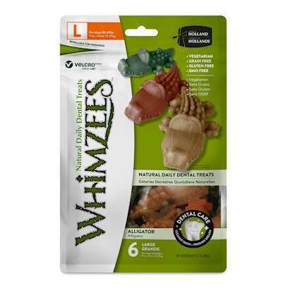 Whimzees Alligator Dental Dog Treats Small: 12.7-oz