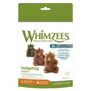 Whimzees Hedgehog Dental Chew Dog Treats - Large: 12.7 oz
