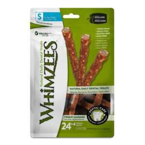 Whimzees Veggie Sausage Small Dog Treats | 28 pc