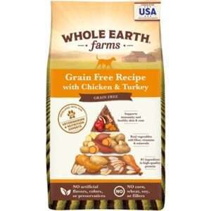 Whole Earth Farms Grain Free Recipe with Chicken and Turkey Dry Dog Food 25-lb
