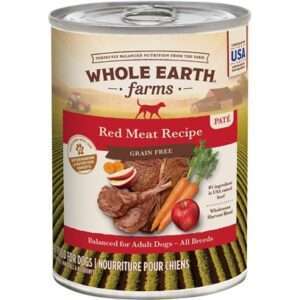 Whole Earth Farms Grain Free Red Meat Canned Dog Food 12.7-oz, case of 12