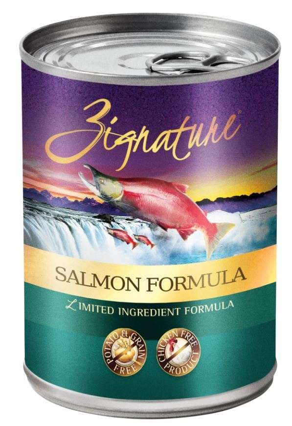 Zignature Grain Free Salmon Limited Ingredient Formula Canned Dog Food - 13 oz, case of 12