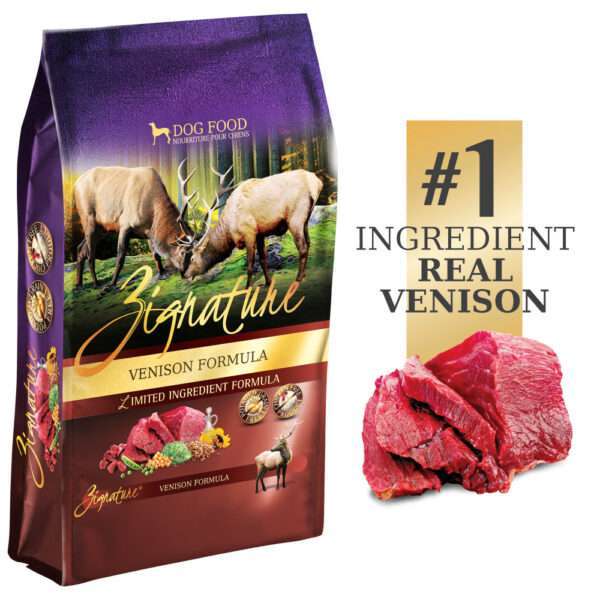 Zignature Limited Ingredient Diet Grain Free Venison Recipe Dry Dog Food - 4 lb Bag