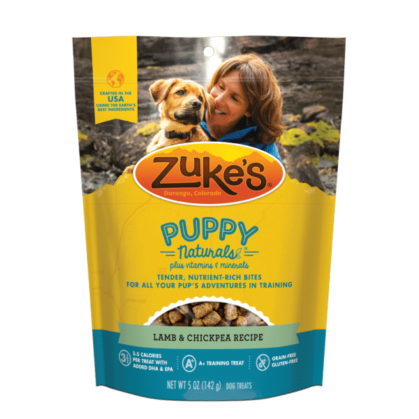 Zukes Puppy Naturals Grain Free Lamb & Chickpea Dog Treats - 5 oz