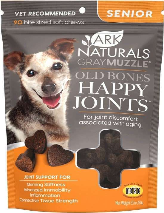 Ark Naturals Gray Muzzle Old Dogs! Happy Joints! Dog Treats - 3.17 oz