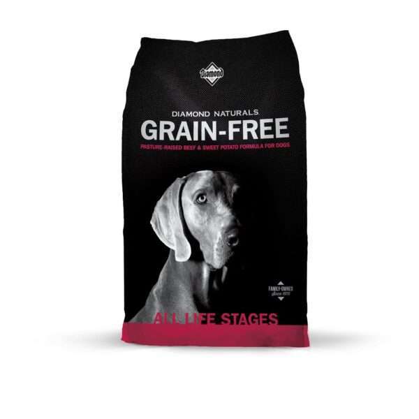 Diamond Naturals Grain Free Beef & Sweet Potato Dry Dog Food - 28 lb Bag