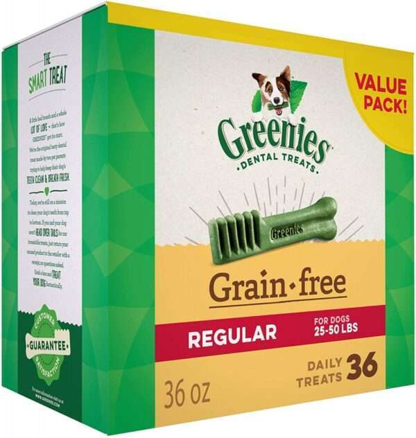 Greenies Regular Grain Free Dental Dog Chews - 12 oz, 12 count