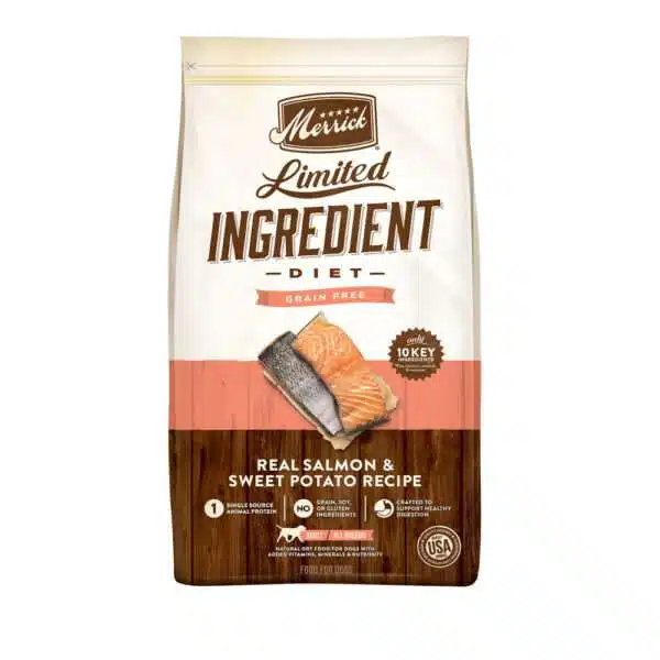 Merrick Limited Ingredient Diet Grain Free Real Salmon & Sweet Potato Recipe Dry Dog Food - 4 lb Bag