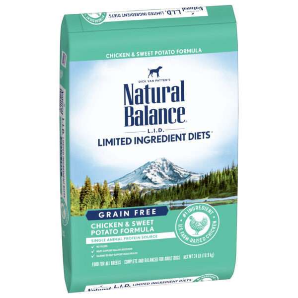 Natural Balance L.I.D. Limited Ingredient Diets Adult Grain Free Sweet Potato & Chicken Dry Dog Food - 4 lb Bag